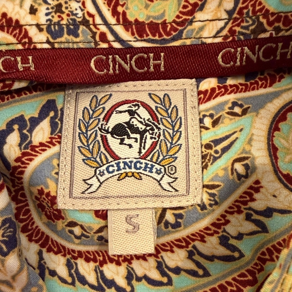 Cinch small Colorful Paisley Shirt starched - Picture 4 of 5